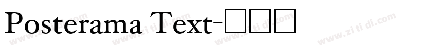 Posterama Text字体转换